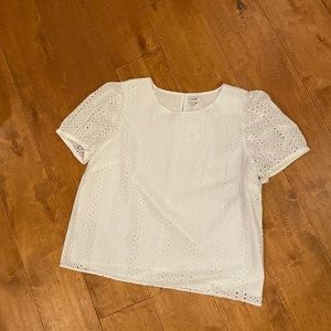 J. Crew Eyelet Shirt. Size L
